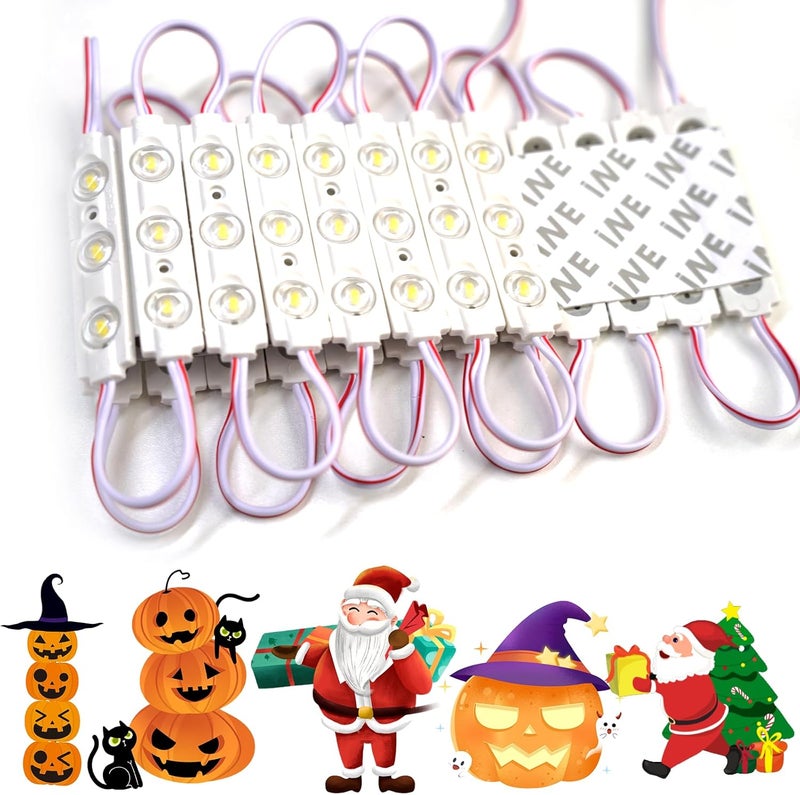 TeiNewBy LED Module, 20pcs 9.8 Ft 5730 SMD 150LM Per LED IP65 Waterproof Decorative Light for Inflatables with Tape Adhesive Backside (White Light) - Image 1